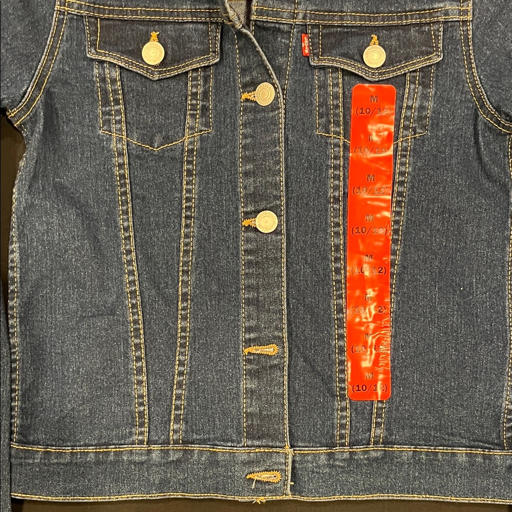 Levi's Blue Denim Kids Jacket - Picture 4 of 5